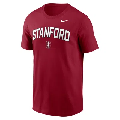 Nike Stanford Primetime Arch Stack  Men's College T-shirt In Burgundy