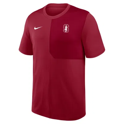 Nike Stanford Sideline Coach  Men's Dri-fit College Top In Red