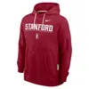 Nike Cardinal Stanford Cardinal 2025 Sideline Standard Issue Dri-fit Hoodie In Burgundy