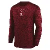 Nike Cardinal Stanford Cardinal 2025 Sideline Velocity Performance Long Sleeve T-shirt