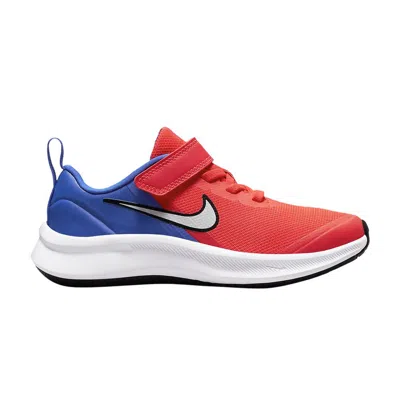 Pre-owned Nike Star Runner 3 Ps 'bright Crimson Racer Blue' | Orange | Kid's Size 11