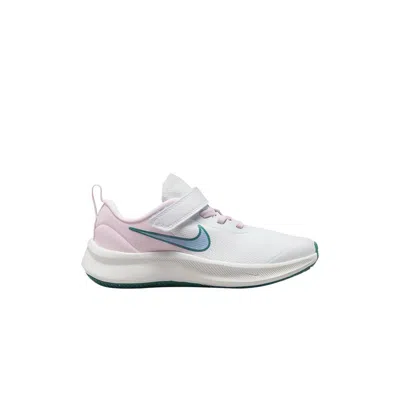 Pre-owned Nike Star Runner 3 Ps 'white Pink Mineral Teal' | Kid's Size 11