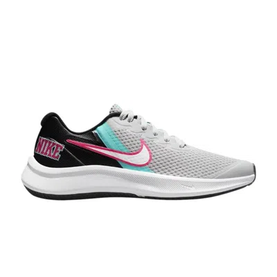 Pre-owned Nike Star Runner 3 Se Gs 'turquoise Hyper Pink' | Grey | Kid's Size 7 In Gray