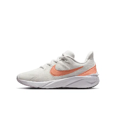 Nike Star Runner 4 Big Kids' Road Running Shoes In White
