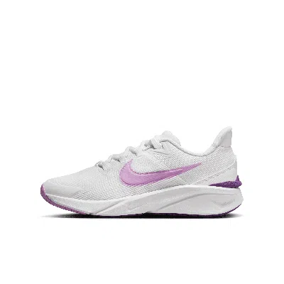Nike Star Runner 4 Big Kids' Road Running Shoes In White