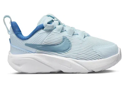 Pre-owned Nike Star Runner 4 Denim Turquoise Sneakers In Glacier Blue/astronomy Blue/white