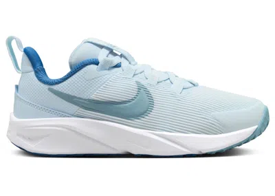 Pre-owned Nike Star Runner 4 Denim Turquoise Sneakers In Glacier Blue/astronomy Blue/white In Multi
