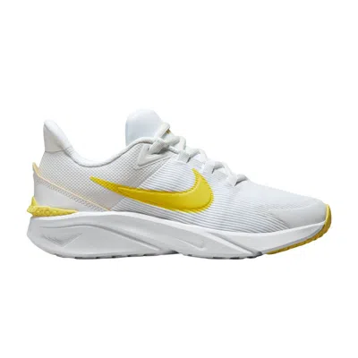 Pre-owned Nike Star Runner 4 Gs 'summit White Opti Yellow' | Kid's Size 6.5
