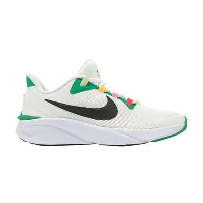 Pre-owned Nike Star Runner 4 Next Nature Gs 'white Green Black' | Kid's Size 6.5