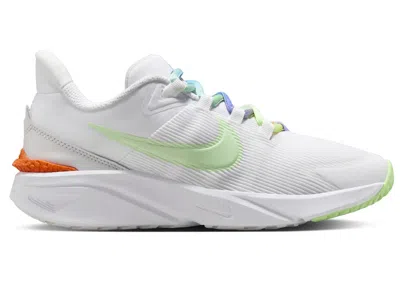 Pre-owned Nike Star Runner 4 Next Nature Se Vapor Green Sneakers In White/photon Dust/total Orange In Multi