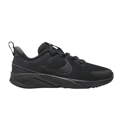 Pre-owned Nike Star Runner 4 Ps 'triple Black' | Kid's Size 11