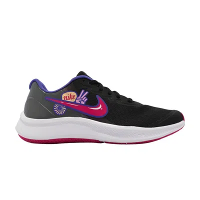 Pre-owned Nike Star Runner Gs 'black Pink Rise' | Kid's Size 7