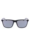 Nike State 55mm Sunglasses In Anthracite/silver Flash