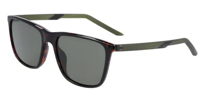 Nike State Dv2290 220 Men's Sunglasses Tortoiseshell Size 55 In Shiny Tortoise