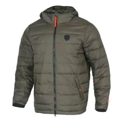 Nike Stay Warm Casual Sports Hooded Down Jacket Green In Gray