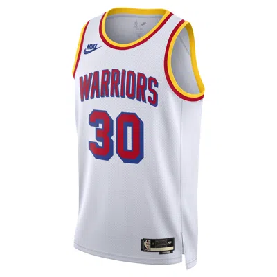 Nike Stephen Curry Golden State Warriors 2024/25 Hardwood Classics  Men's Dri-fit Nba Swingman Jersey In White