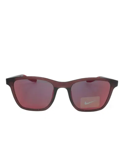 Nike Stint Rectangle-frame Sunglasses In Purple