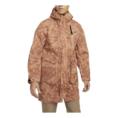 Nike Storm-fit Adv Tech Pack Casual Sports Hooded Long Sleeves Jacket Yellow In Multi