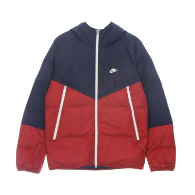 Nike Storm Fit Windrunner Hooded Jacket Men's Down Jacket Midnight Navy/gym Red/sail/sail