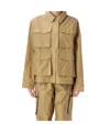 Nike Multiple Pocket Shirt Jacket In Nude
