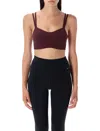 Nike Strappy Sports Bra In Burgundy
