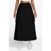 Nike Street Cargo Midi Skirt In Black