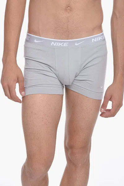 Nike Stretch Boxers 2-pack In Orange / Grey