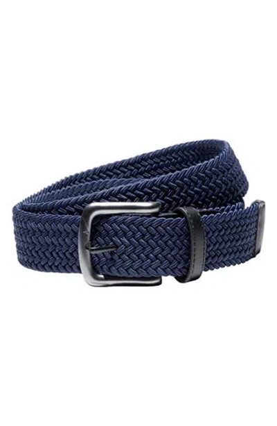 Nike Stretch Braided Golf Belt In Blue