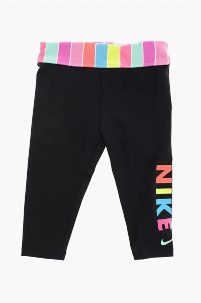 Nike Stretch Dri-fit Leggings In Black