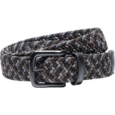 Nike Stretch Woven Belt In Brown Multi