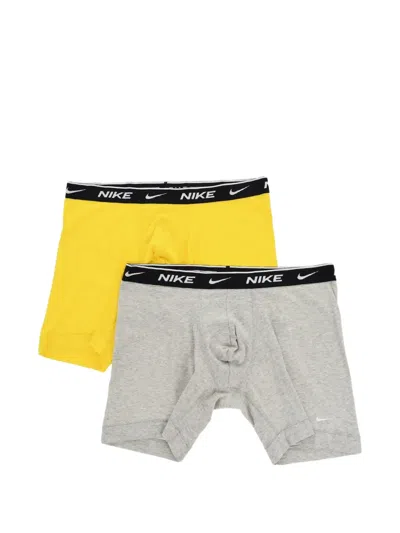 Nike Stretch-cotton Boxer Briefs In Multi