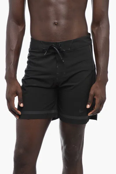 Nike Stretch-fabric Boxer Swim Trunks In Black
