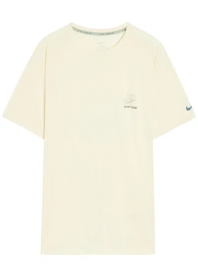 Nike Stride Distant Dreams Running T-shirt In Neutral
