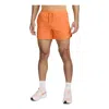 Nike Stride Dri-fit 7'' 2-in-1 Running Shorts 'bright Mandarin' In Orange