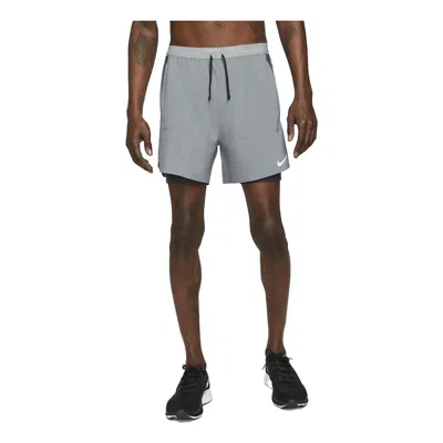 NIKE NIKE STRIDE DRI-FIT HYBRID RUNNING SHORTS 'SLIVER'
