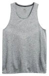 Nike Men's Stride Dri-fit Adv Running Tank Top In Smoke Grey/heather