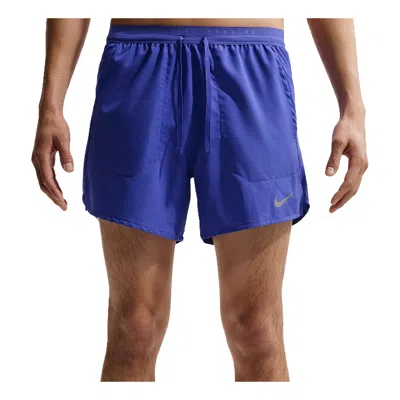 Nike Stride Dri-fit 5-inch Brieflined Shorts 'lapis' In Blue