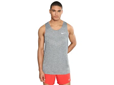 Nike Stride Dri-fit Adv Running Tank Top In Gray
