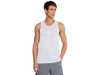 Nike Stride Dri-fit Adv Running Tank Top In White