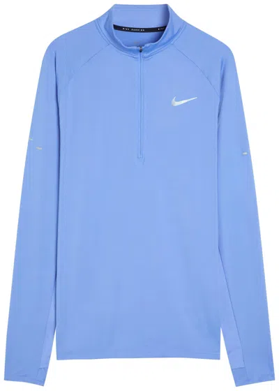 Nike Stride Dri-fit Quarter-zip Running Top In Blue