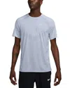 Nike Stride Reflective Running Tee In Gray
