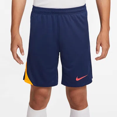 Nike Strike Dri-fit Soccer Shorts 'blue Void Laser Orange'