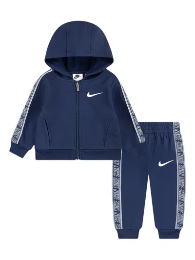 Nike Kids' Stripe-detail Tracksuit In Blue
