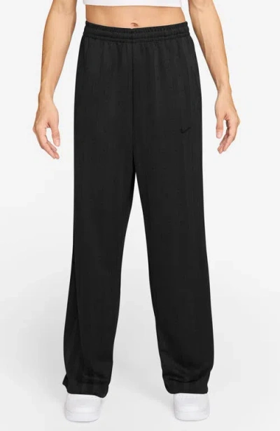 Nike Stripe Jacquard Track Pants In Black