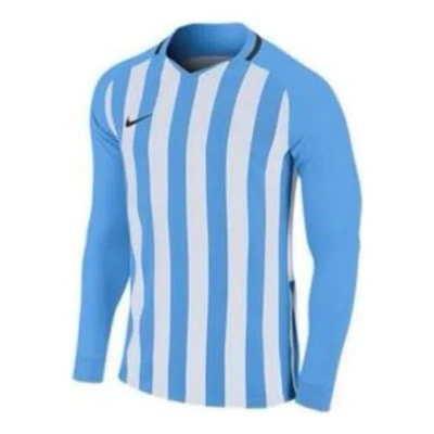 Nike Stripe Round Collar Shirt 'sky Blue' In Multi