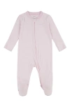 Nike Stripe Zip Footie In Pink Foam