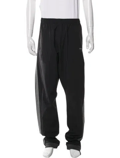 Pre-owned Nike Striped Athletic Pants In Black
