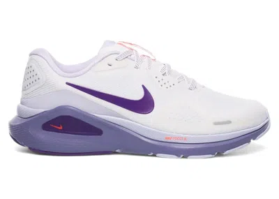 Pre-owned Nike Structure 26 (women's) Sneakers In Summit White/wild Grape/amethyst Tint