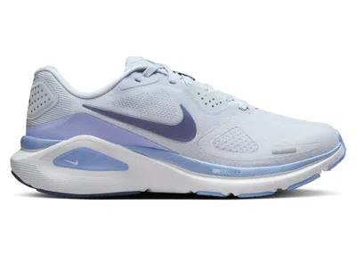 Pre-owned Nike Structure 26 World Indigo (women's) Sneakers In Football Grey/aluminum/white