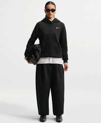 Nike Studio Fleece Women's Pull-on Hoodie In Black